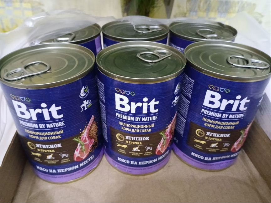 Консервы для собак Brit Premium