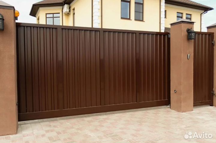 Ворота откатные алюминиевые Prestige