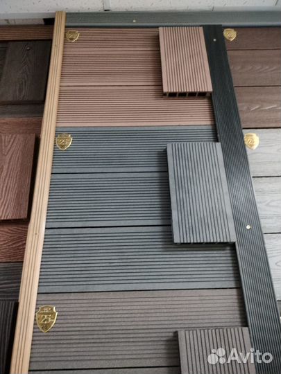 Террасная доска венге, орех, антрацит