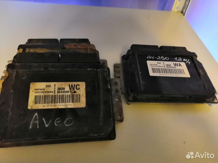 Блок управления двс Chevrolet Aveo Авео 200 - 255