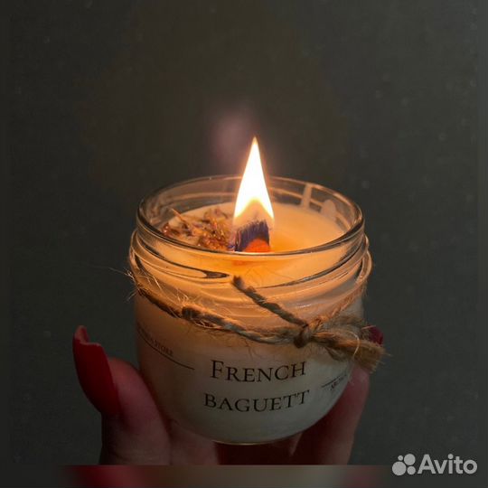 Ароматическая свеча ручной работы