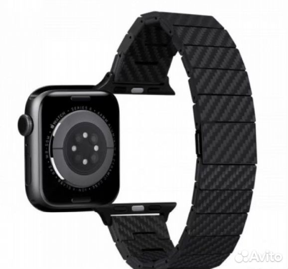 Ремешок apple watch Pitaka кевларовый карбон новые