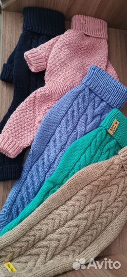 Вязаные вещи для собак и кошек на заказ