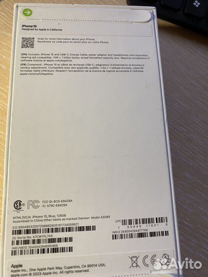 iPhone 15, 128 ГБ