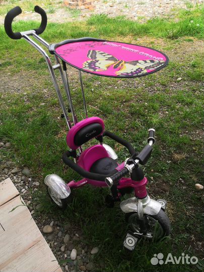 Велосипед с родительской ручкой