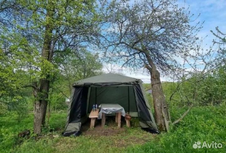 Шатёр карповый усиленный новый + юбка