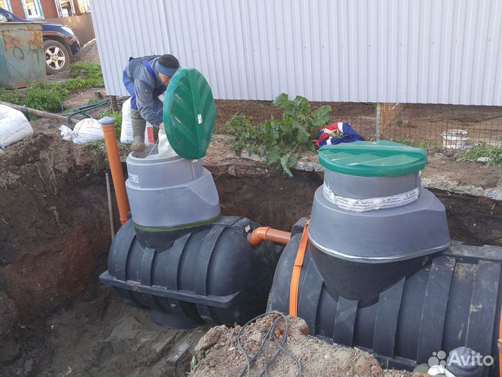 Септик био Альфа 8 переливной