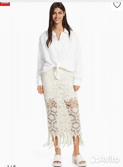Bershka юбка макраме