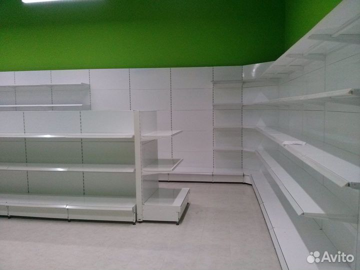 Модульные металлические стеллажи для магазина