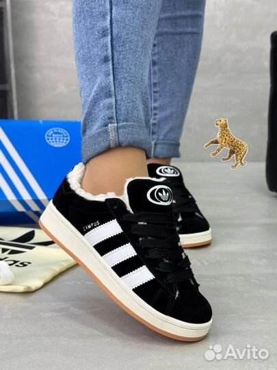 Кроссовки зимние adidas campus