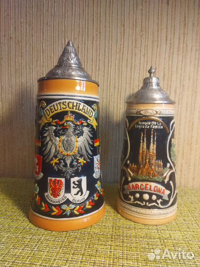 Кружка Колекционная справа,Барселона ручная работ