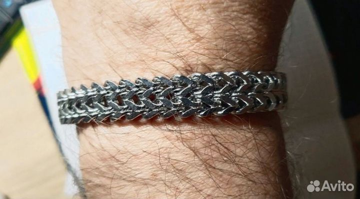 Мужской браслет из нержавеющей стали, 2 размера