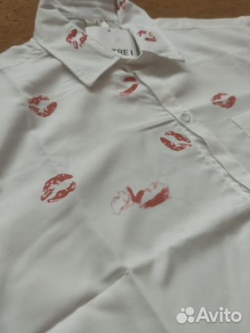 Рубашка Maison Martin Margiela с поцелуями объявление продам