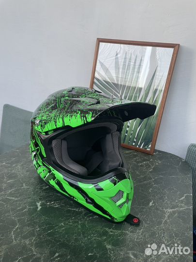 Кроссовый шлем oneal оригинал с очками 100