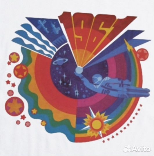 Футболка в ретро стиле СССР. Новая