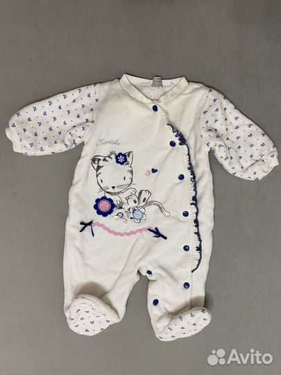 Боди тёплое, для девочки, размер: 62