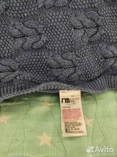 Вязанный плед детский mothercare