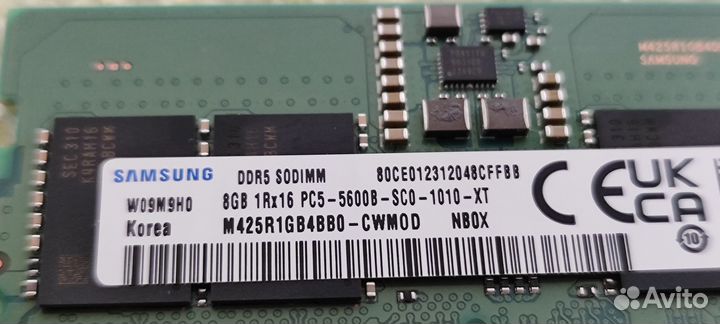 Оперативная память Samsung ddr5 8gb 5600 ноутбук