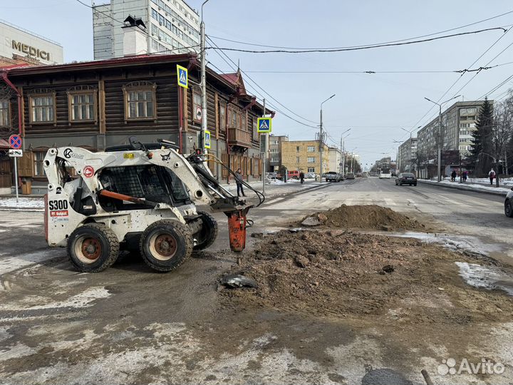 Услуги мини погрузчика бобкат