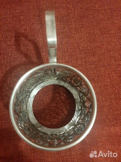 Подстаканники СССР мельхиоровые скань