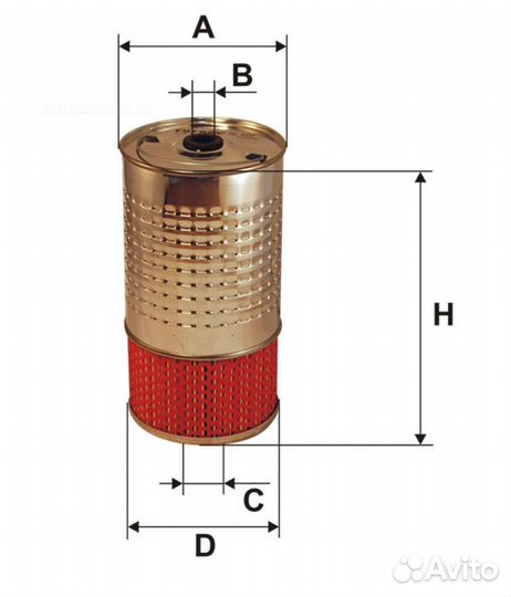 Filtron OC602 Фильтр масляный (вставка)