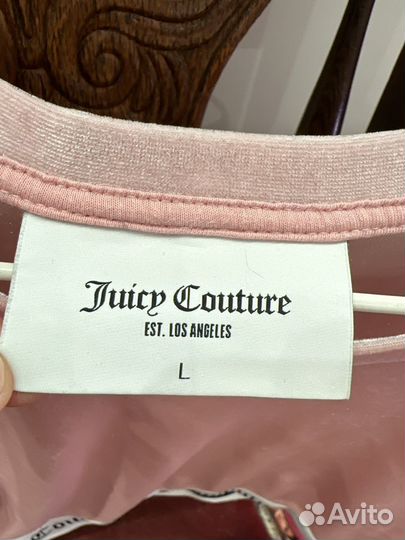 Розовый топик Juicy Couture оригинал велюр