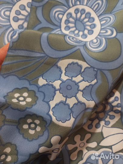 Ткань плательная полушелковая СССР