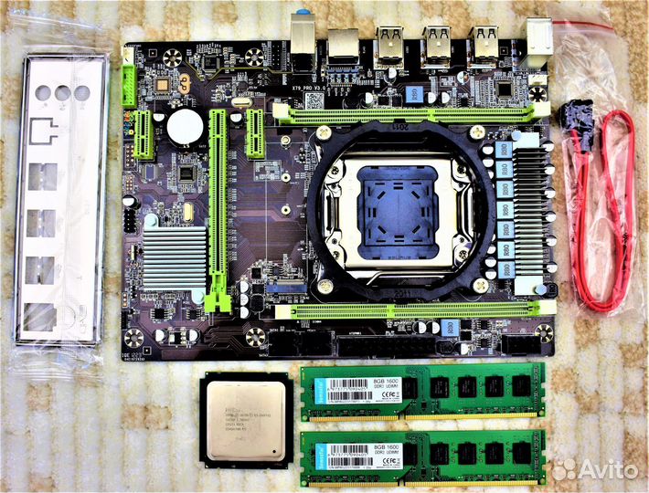 Игровой Комплект 2011 X79+Xeon E5 2680v2 16 Gb Озу