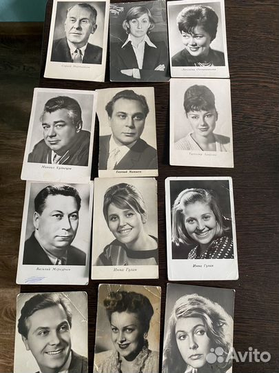 Артисты советского кино открытки