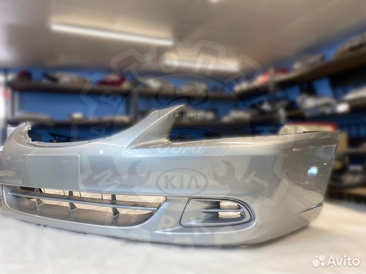 Бампер передний Hyundai Accent тагаз серебристый