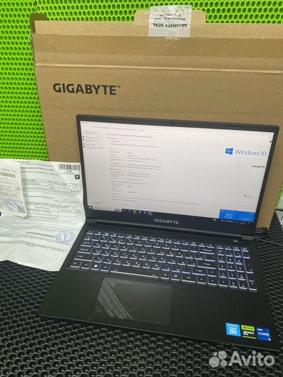 Ноутбук Gigabyte G5 Core i5 12500H/16Gb/SSD512Gb/1
