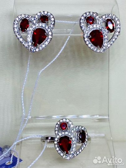 Серьги серебряные, подвески Подарок 8 Марта