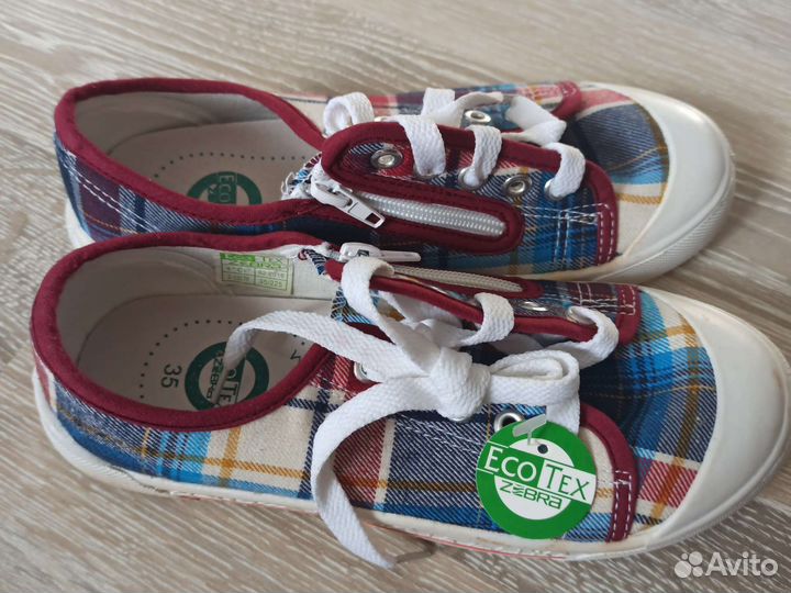 Кеды новые Zebra 35 размер