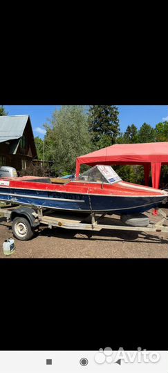 Моторная лодка Крым,мотор tohatsu 40,Прицеп