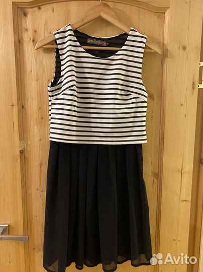 Платье летнее / полосатое / тельняшка