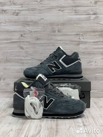 Кроссовки new balance 574 высокие зимние