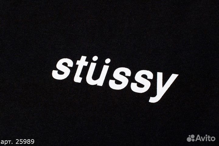 Худи Stussy red ice cream Черное