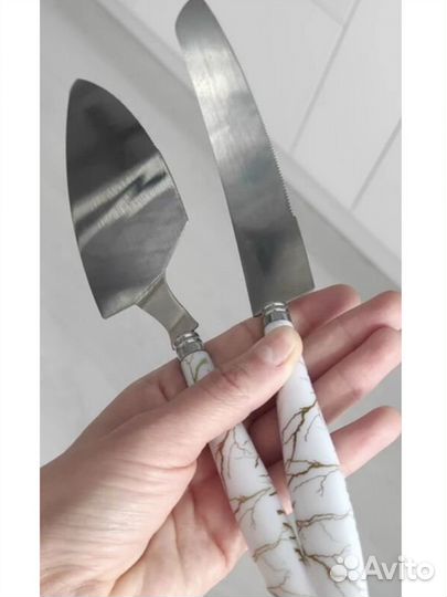 Нож и лопатка для торта