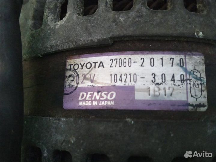 Генератор Toyota Alfard MNH15 1MZ 2004