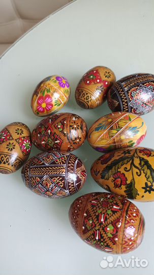 Яйцо деревянное Хохлома СССР