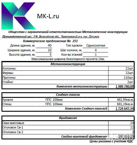 Ангар 40х10м