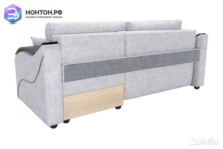 Диван угловой тик-так Милан бежевый