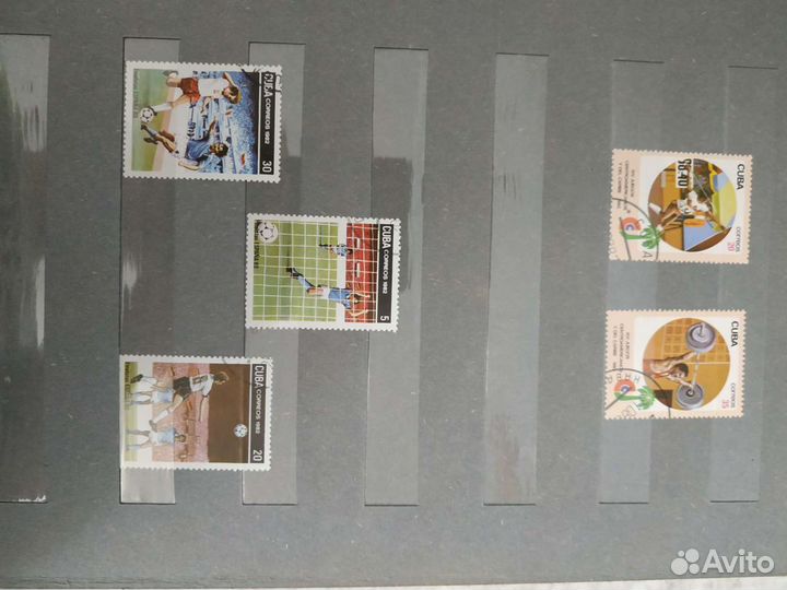 Марки почтовые СССР спорт