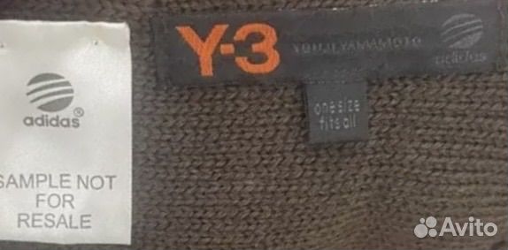 Шарф Y-3 Sample Wool Monogram