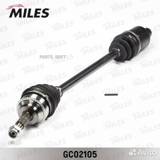 Miles GC02105 Привод в сборе правый renault clio I