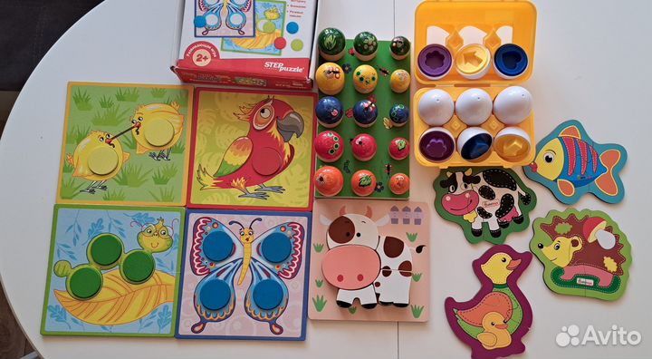 Развивающие деревянные игрушки пакетом