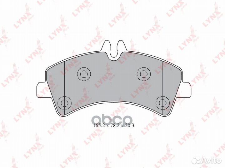 Колодки тормозные lynxauto BD-5344 mercedes-BEN