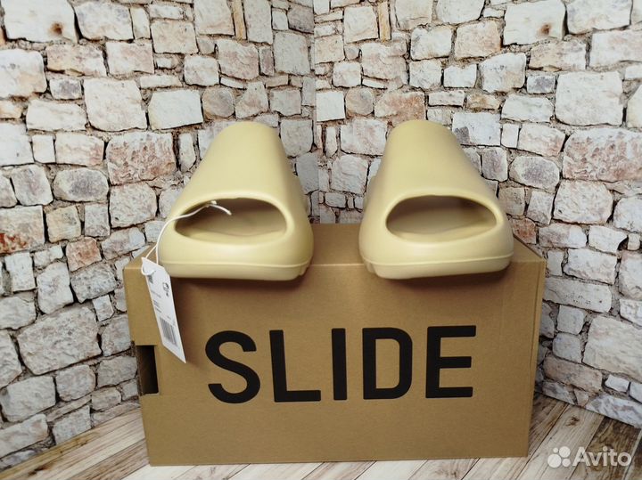 Тапки adidas Yeezy slide Lux качество унисекс