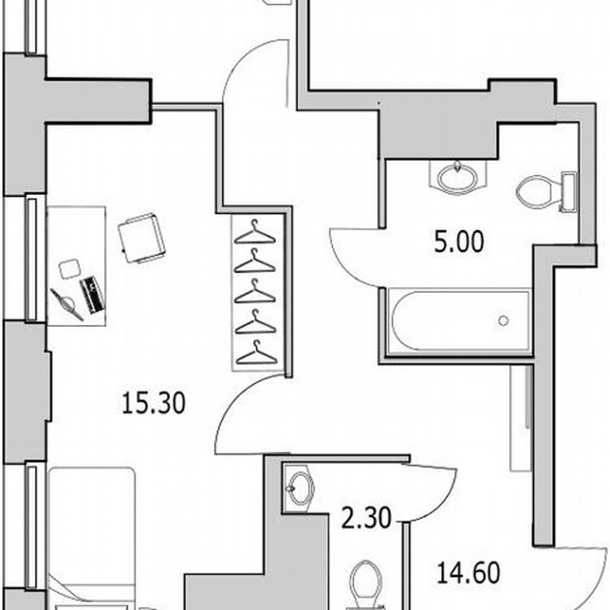 3-к. квартира, 89,5 м², 6/25 эт.