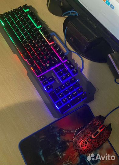 Набор Игровая клавиатура+мышь+коврик
